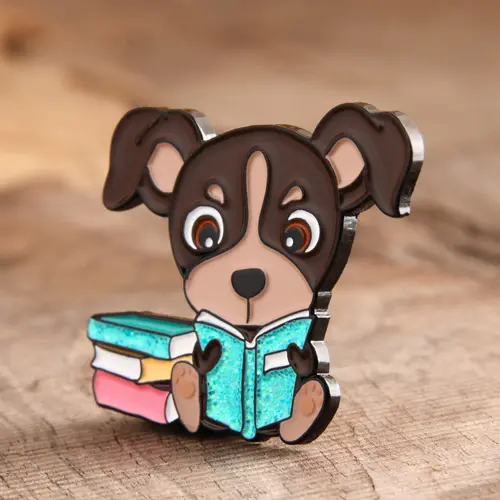 Weiche Emaille-Anstecker mit Hunden