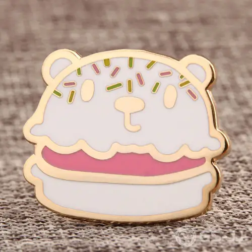 Bear Cake Custom Enamel Pins Bear Cake Custom Enamel Pins