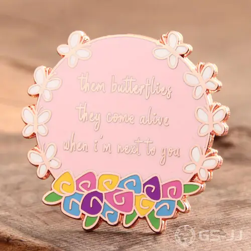 Butterfly Flower Custom Pins Butterfly Flower Custom Pins