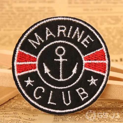 Marine Club Custom Embroidered Patches Marine Club Custom Embroidered Patches