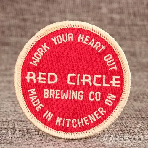 Red Circle Cheap Custom Patches Red Circle Cheap Custom Patches