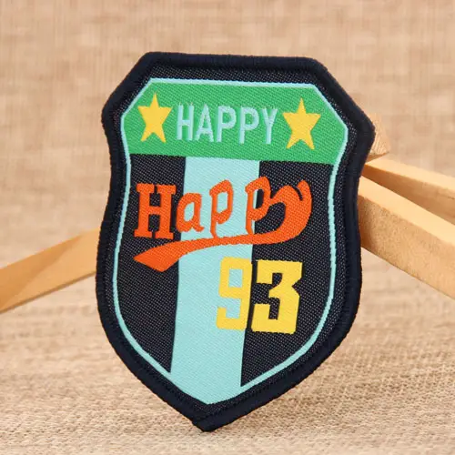 Happy Embroidered Patches Happy Embroidered Patches