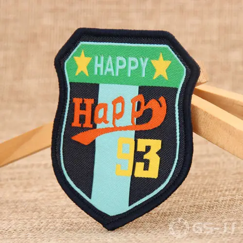 Happy Embroidered Patches Happy Embroidered Patches