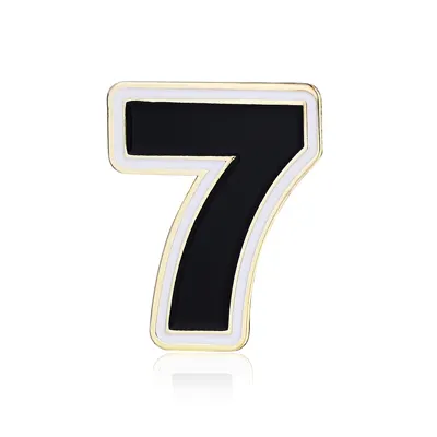hard enamel lapel pin for Digital 7 hard enamel lapel pin for Digital 7