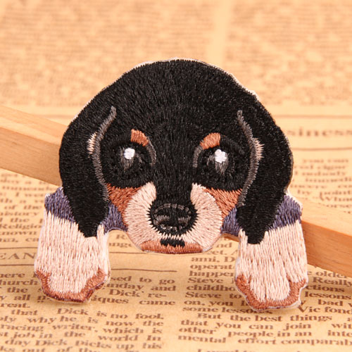 Lying Dog Custom Iron On Patches