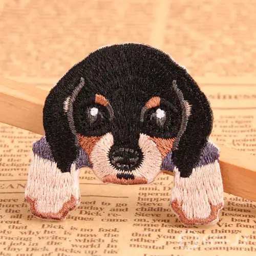 Lying Dog Custom Iron On Patches Lying Dog Custom Iron On Patches