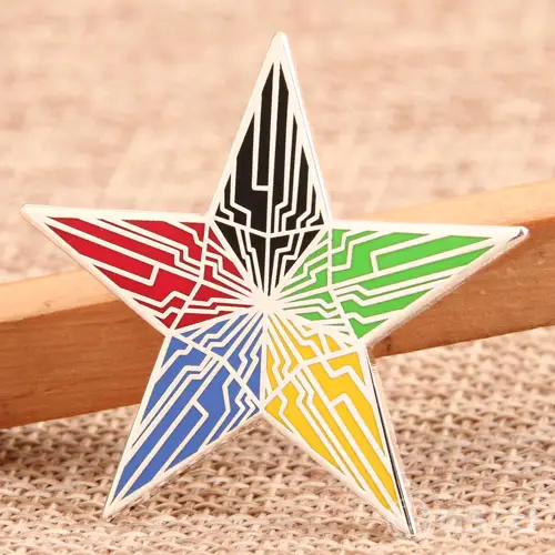Rainbow Star Custom Lapel Pins Rainbow Star Custom Lapel Pins