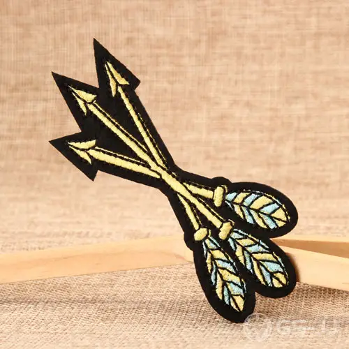 Bow and Arrow Embroidered Patches Bow and Arrow Embroidered Patches