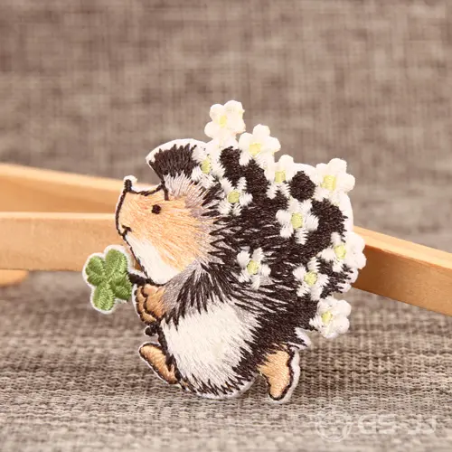 Hedgehog Embroidered Patches Hedgehog Embroidered Patches