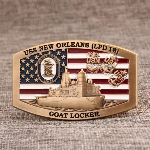 3D Goat Locker Belt Buckles