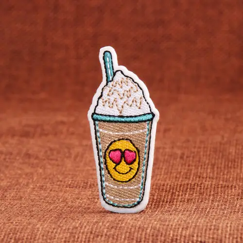 Milk Tea Embroidered Patches Milk Tea Embroidered Patches