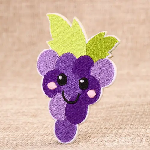 Lila Trauben benutzerdefinierte bestickte Patches Lila Trauben benutzerdefinierte bestickte Patches