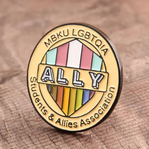 Ally custom enamel pins