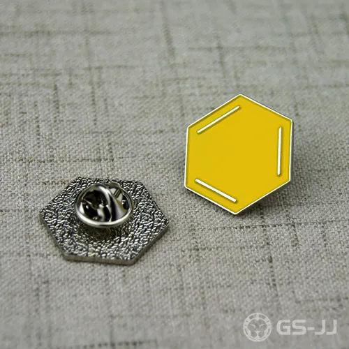 Hexagon Enamel Pins Hexagon Enamel Pins