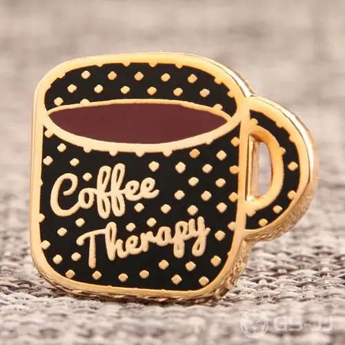 Coffee Therapy Lapel Pins Coffee Therapy Lapel Pins