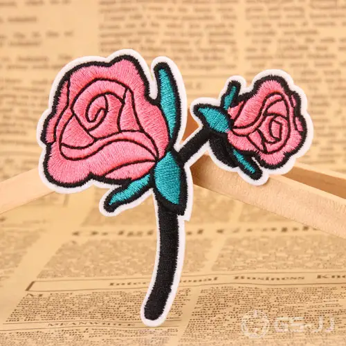 Rose Embroidered Patches Rose Embroidered Patches