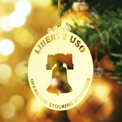 Liberty USO Custom Etched Ornaments