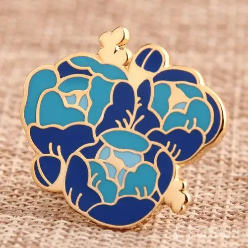Custom Blue Rose Lapel Pins Custom Blue Rose Lapel Pins