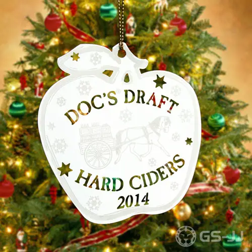Doc’s Draft Hard Ciders Custom Etched Ornaments Doc’s Draft Hard Ciders Custom Etched Ornaments