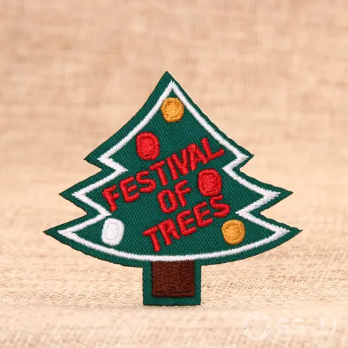 Christmas Tree Embroidered Patches Christmas Tree Embroidered Patches