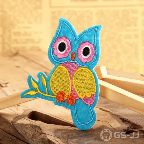 Colorful Owl Embroidered Patches Colorful Owl Embroidered Patches