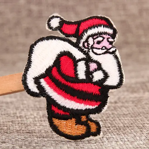 Classic Santa Claus Custom Iron On Patches No Minimum Classic Santa Claus Custom Iron On Patches No Minimum