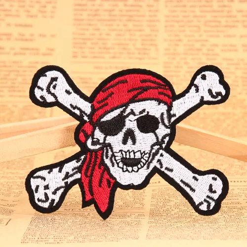 Red Skull Custom Made Patches 