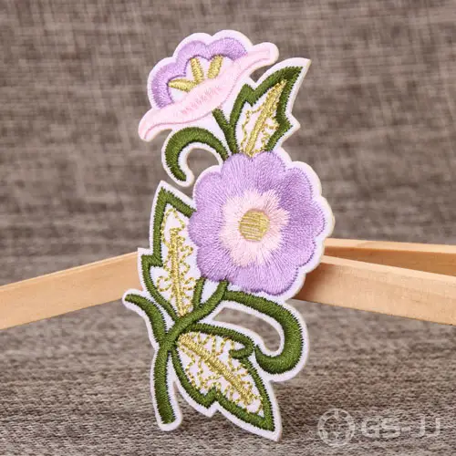 Trumpet Flower Embroidered Patches Trumpet Flower Embroidered Patches