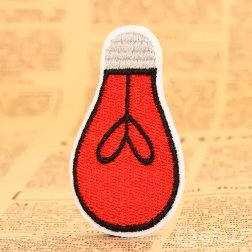 Light Bulb Embroidered Patches Light Bulb Embroidered Patches