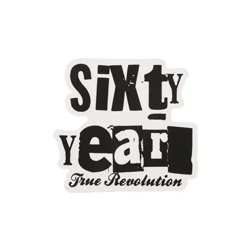 Sixty Year Custom Stickers Sixty Year Custom Stickers