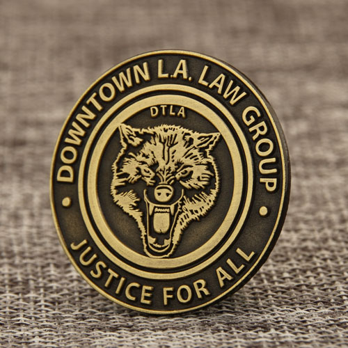DTLA Custom Antique Brass Lapel Pins
