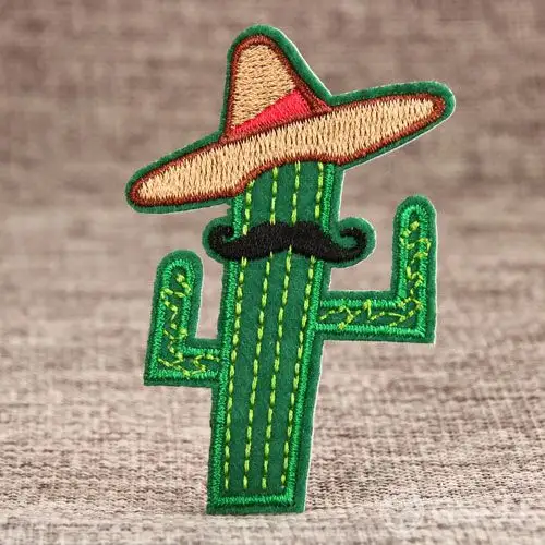 West Cowboy Cactus Custom Embroidered Patches West Cowboy Cactus Custom Embroidered Patches