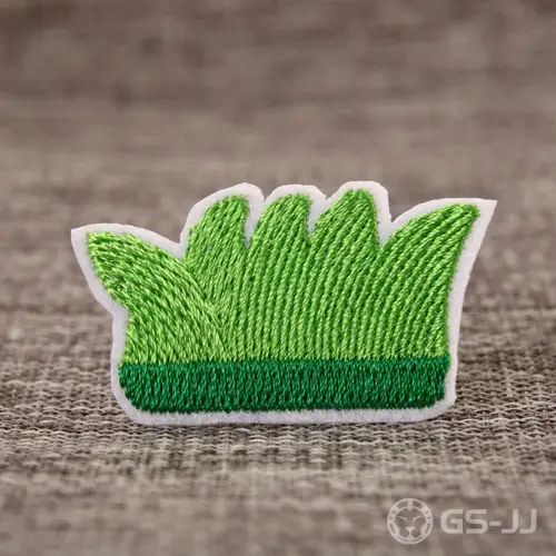 Green Grass Custom Embroidered Patches Green Grass Custom Embroidered Patches
