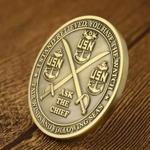 USN Ask the Chief Challenge Coins USN Ask the Chief Challenge Coins