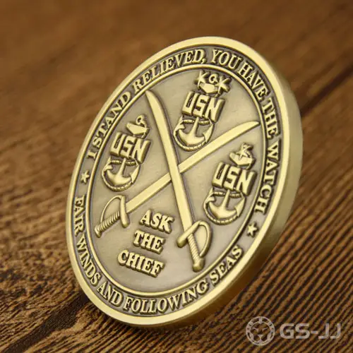 USN Ask the Chief Challenge Coins USN Ask the Chief Challenge Coins