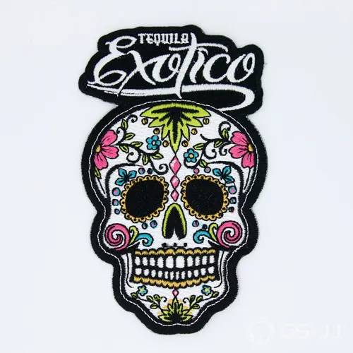 Exotico Skull Embroidered Patches Exotico Skull Embroidered Patches