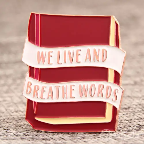 Book Custom Enamel Pins Book Custom Enamel Pins
