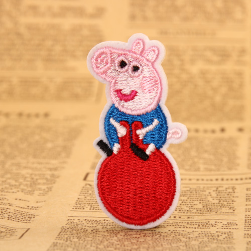 Pig George Embroidered Patches