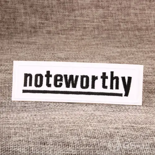 Noteworthy Embroidered Patches Noteworthy Embroidered Patches