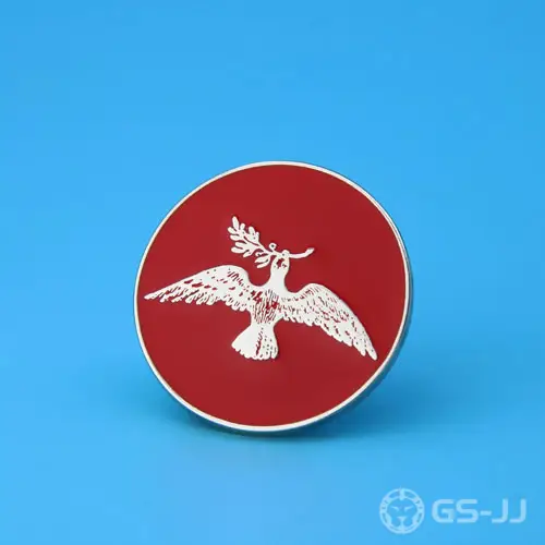 Pigeon And Olive Branch Custom Enamel Pins Pigeon And Olive Branch Custom Enamel Pins