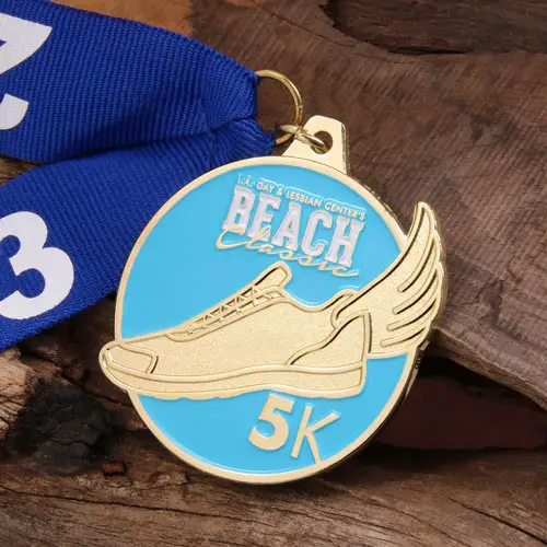 5K Race Customized Gold Medals 5K Race Customized Gold Medals