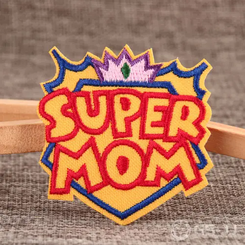 Super Mom Embroidered Patches Super Mom Embroidered Patches