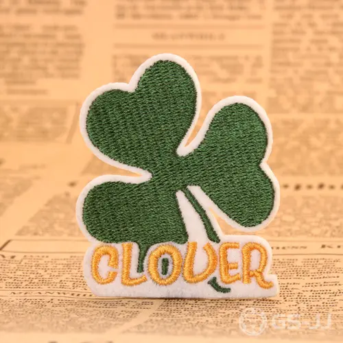 Clover Embroidered Patches Clover Embroidered Patches