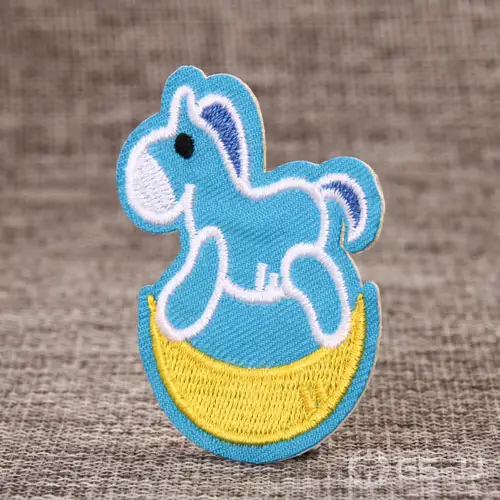 Blue Horse Embroidered Patches Blue Horse Embroidered Patches