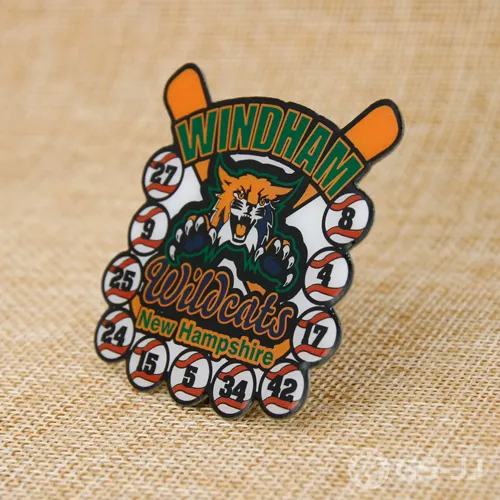 Windham Wildcats Baseball Pin Windham Wildcats Baseball Pin