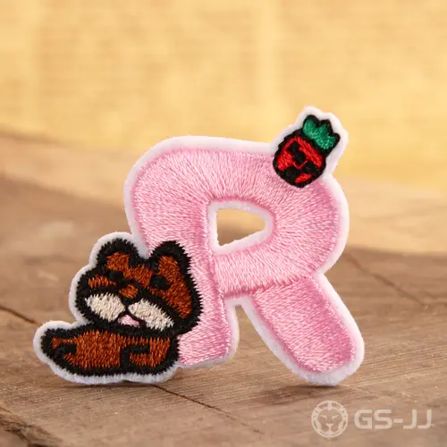 Lovely R Embroidered Patches Lovely R Embroidered Patches