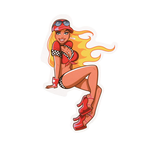Sexy Race Queen Custom Stickers
