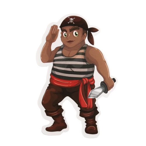 Cartoon Pirate Custom Stickers