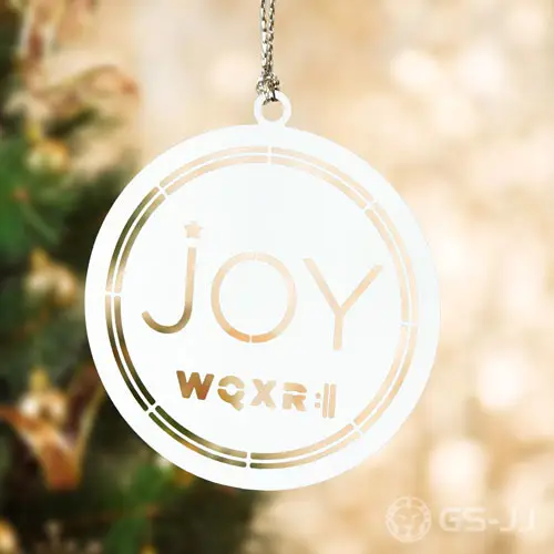WQXR Joy Custom Etched Ornaments WQXR Joy Custom Etched Ornaments
