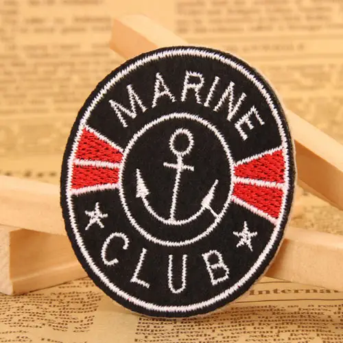 Marine Club Custom Embroidered Patches Marine Club Custom Embroidered Patches